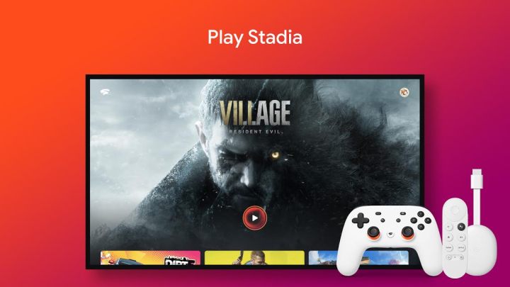 Google Stadia trabalhando com Chromecast Com Google TV.