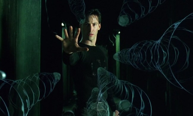 Keanu Reeves in The Matrix.