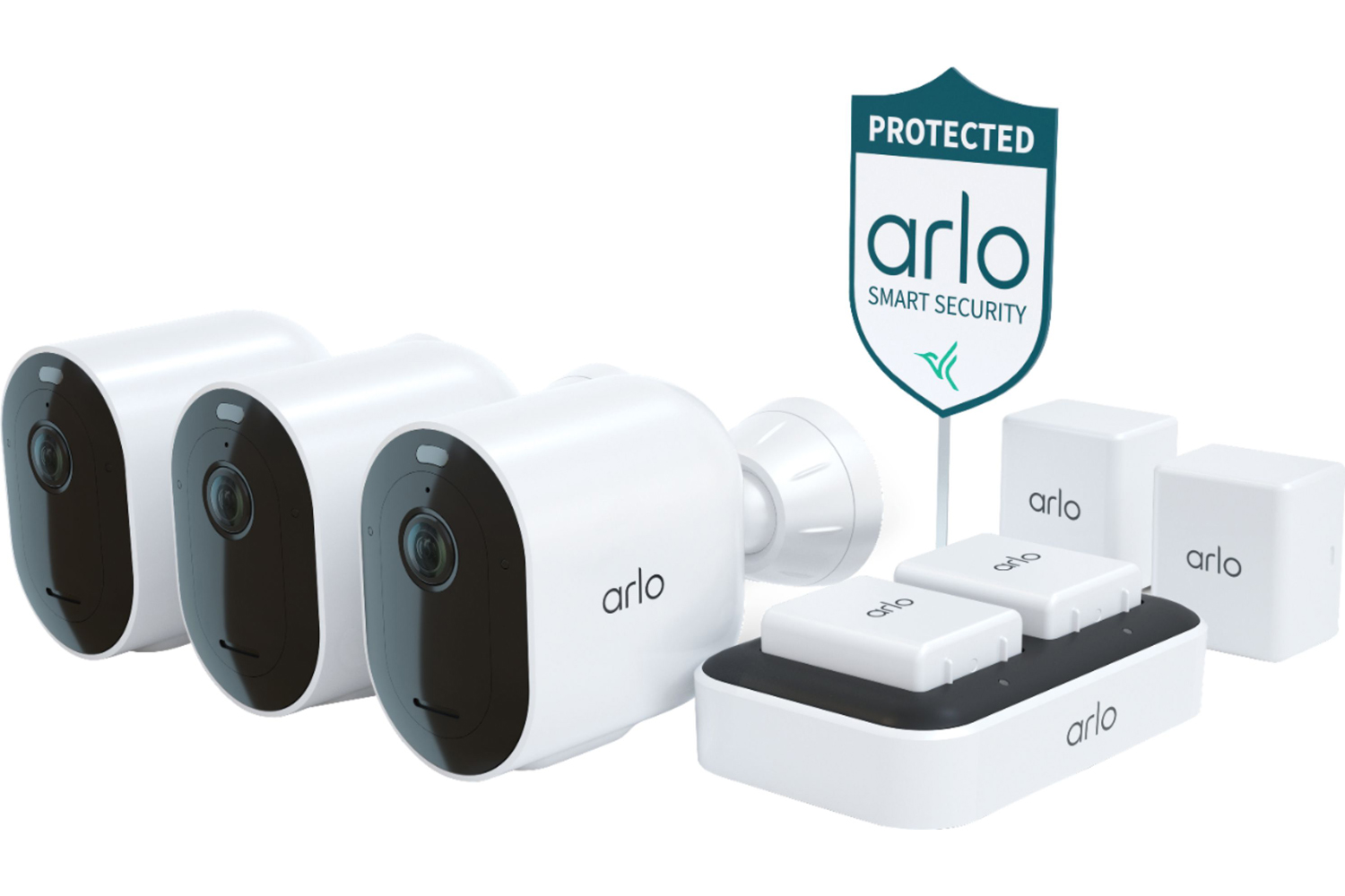 Pacote de câmera de segurança Arlo Pro 4 Spotlight (pacote com 3)