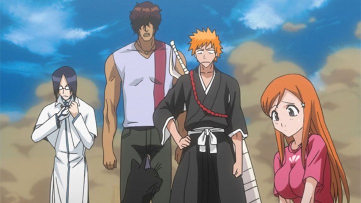 The main group on Bleach stand next to each other.