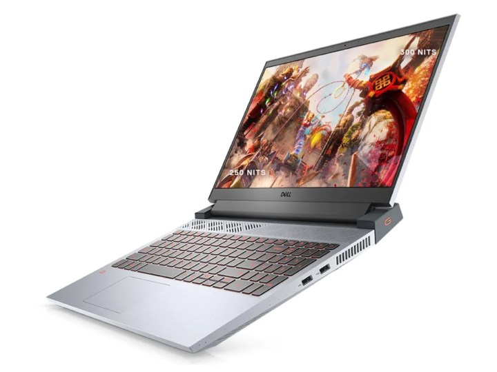 A gaming laptop with a 15.6-inch display and powered by AMD.