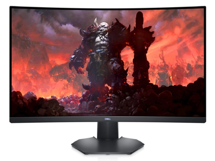 Dell 32 Curved Gaming Monitor on a white background.