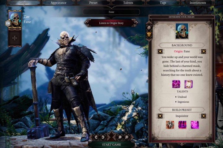 A character and card from Divinity: Original Sin II.