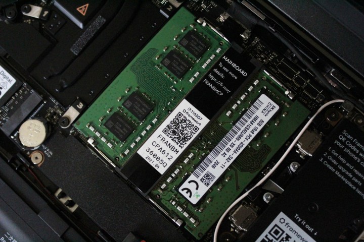 Expandable RAM as seen on the Framework Laptop.