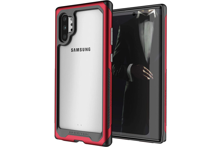 Ghostek Atomic Slim case for the Samsung Galaxy Note 10 Plus in red and black.
