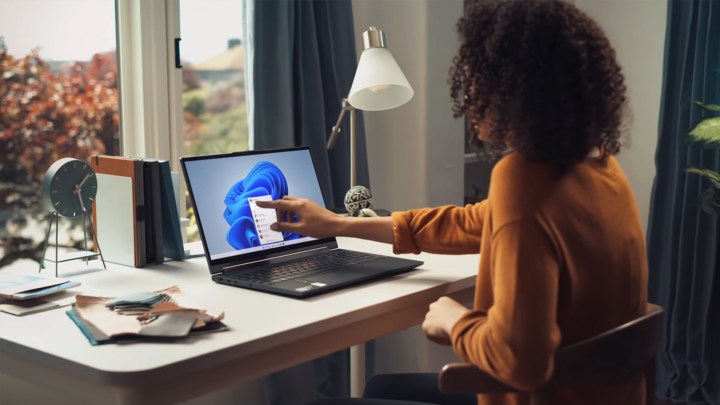Windows 11 Woman on Laptop Lifestyle