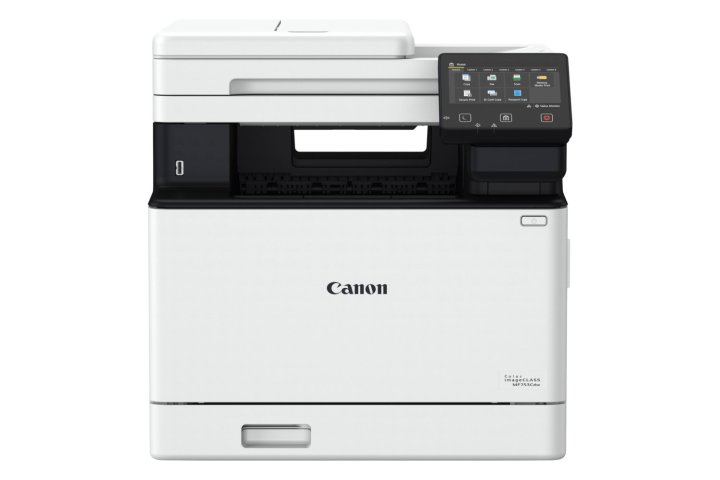Canon Color imageCLASS MF753Cdw all-in-one laser appears on white.