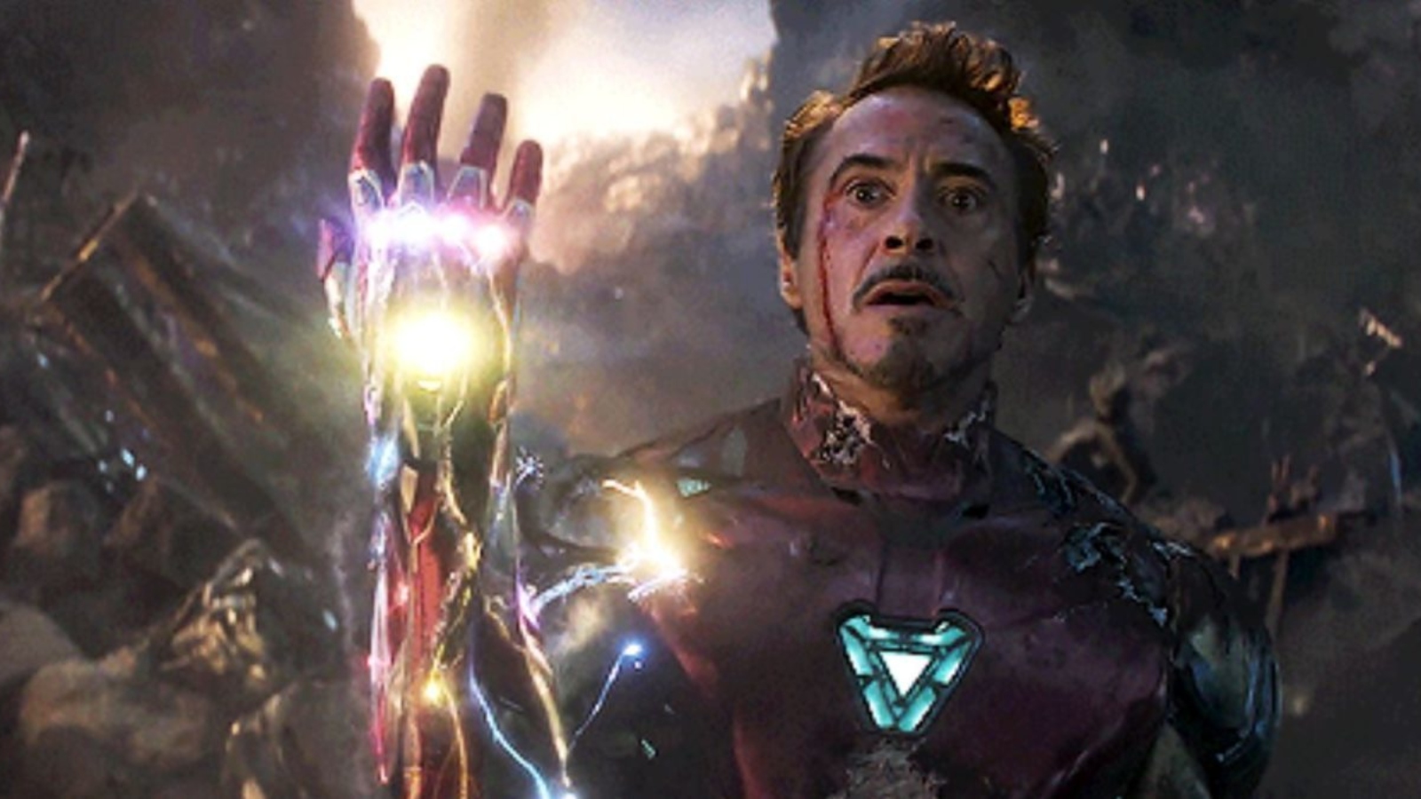 Robert Downey Jr. en Vengadores: Endgame.