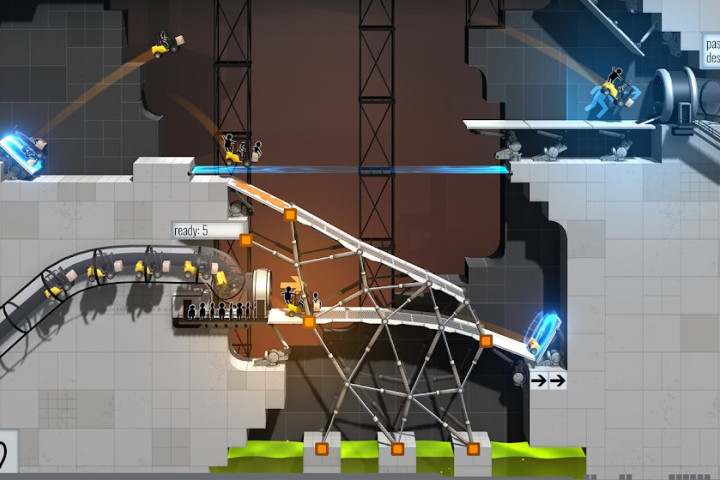 Bridge Constructor Portal game for Android.