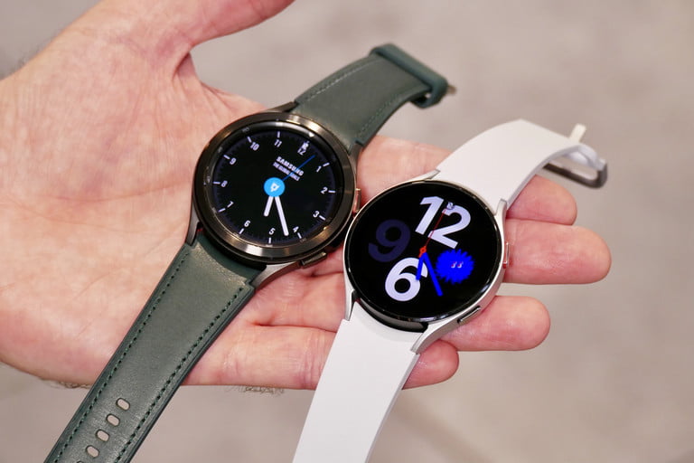 The Samsung Galaxy Watch 4 Classic and Watch 4 side-by-side.