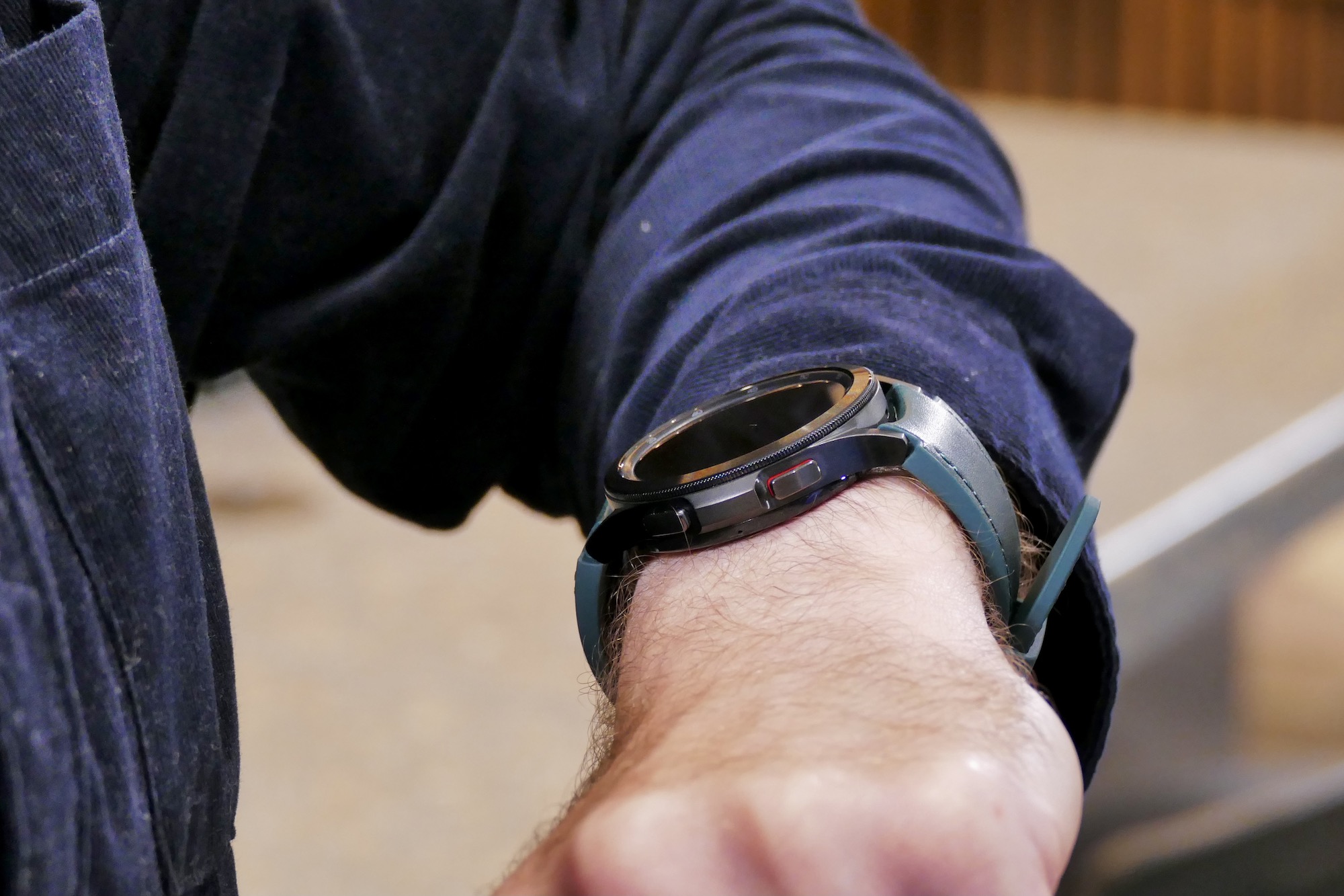 Galaxy Watch 4 Classic worn on the wrist.