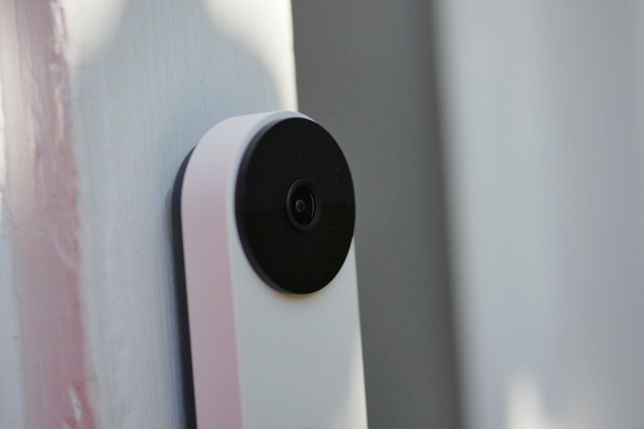 Google Nest Doorbell (battery) camera lens.