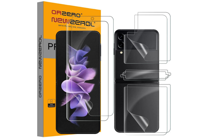 Orzero TPU Screen Protectors for Samsung Galaxy Z Flip 3.
