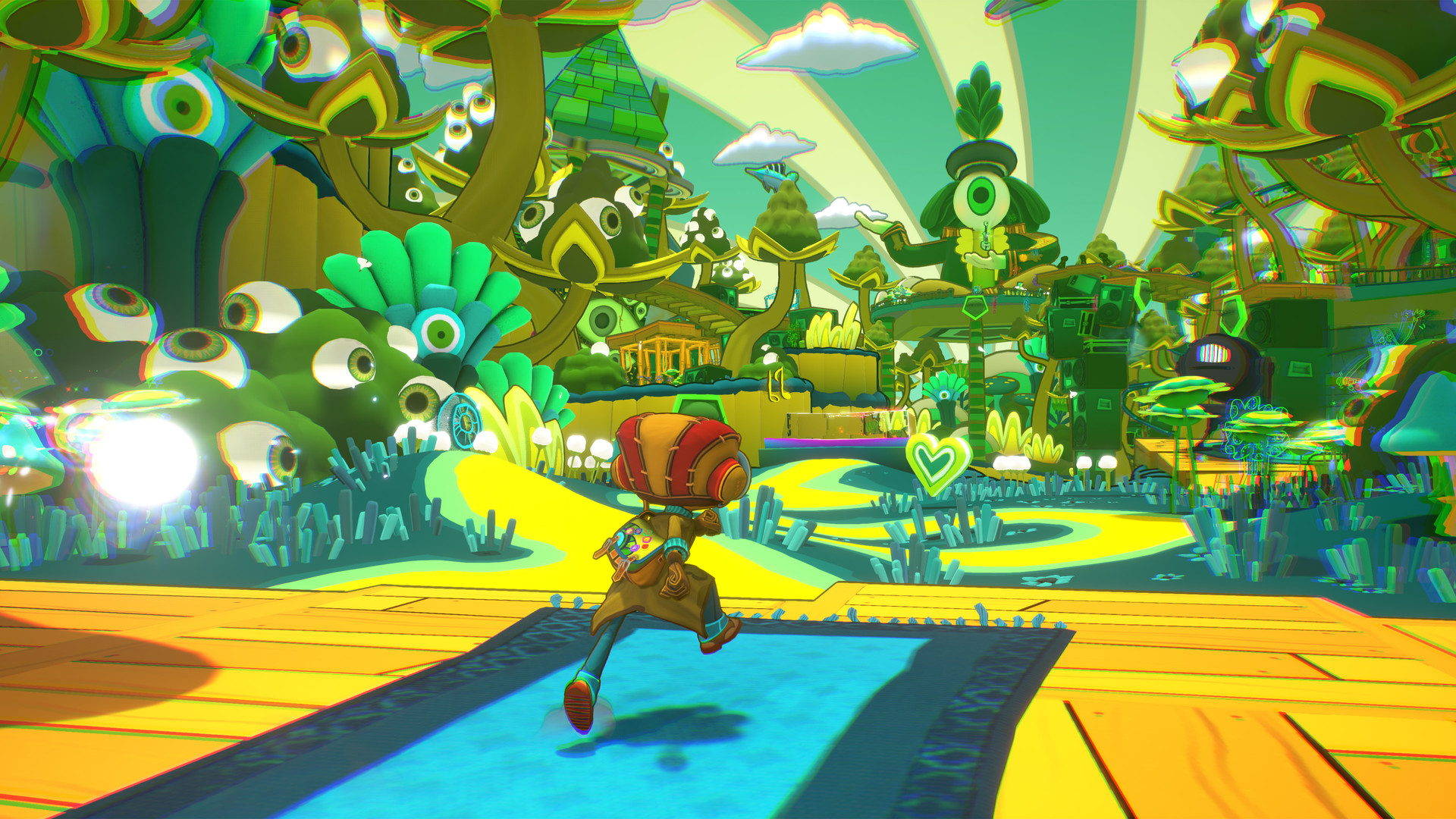 راز از میان یک قصر ذهنی رنگارنگ در Psychonauts 2 می‌گذرد.