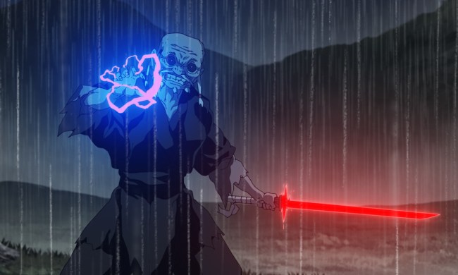 A scene from Star Wars: Visions series episode titled The Elder.