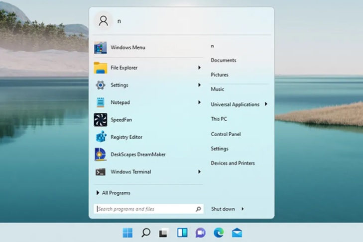 Start11 includes an old style of the Windows Start menu.
