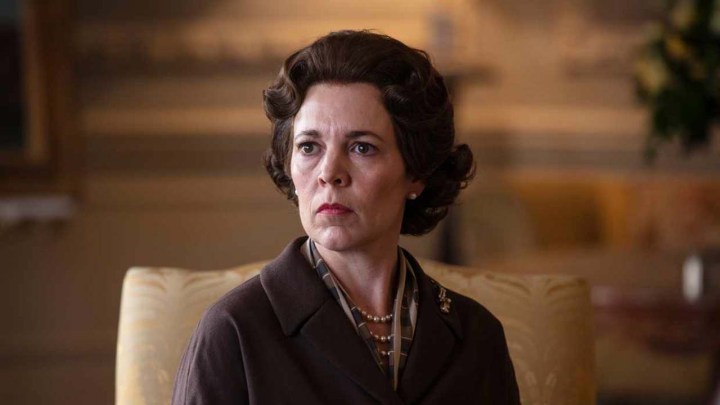 Olivia Colman in a scene from The Crown.