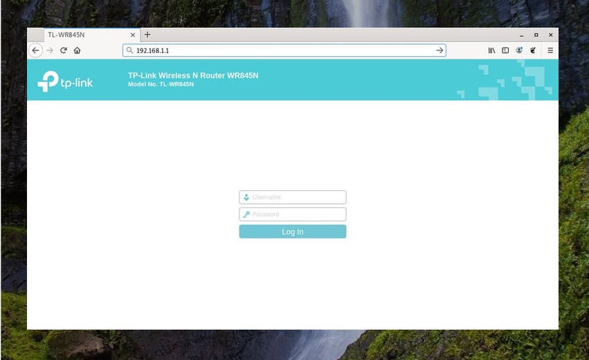 The TP-Link login page.
