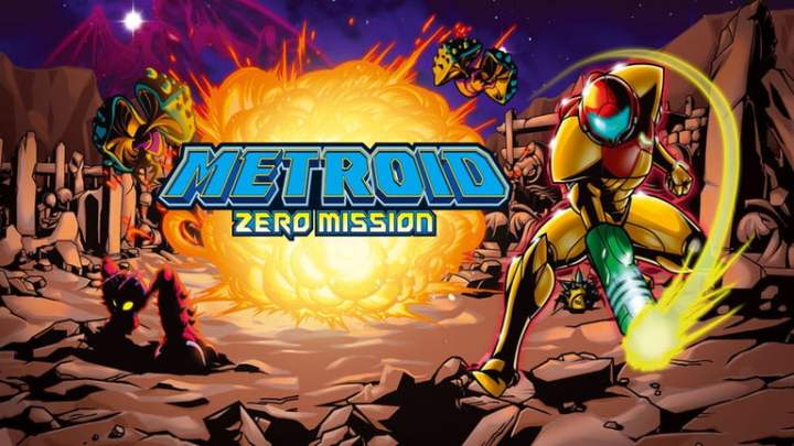 Samus on the cover of Metroid: Zero Mission.