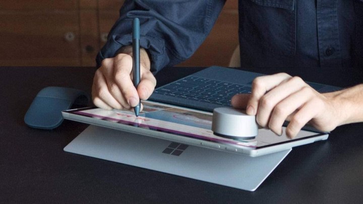Using Microsoft Surface Pen on a Microsoft Surface tablet.