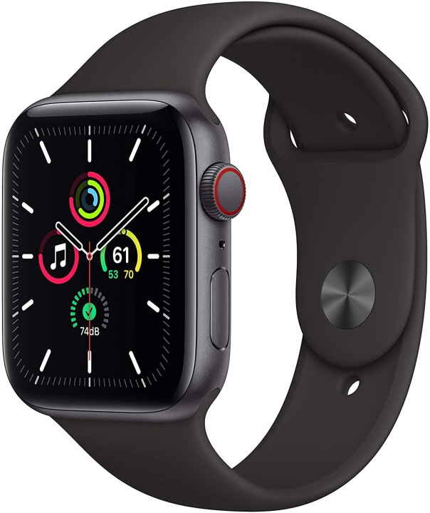 Apple Watch SE first generation on white background