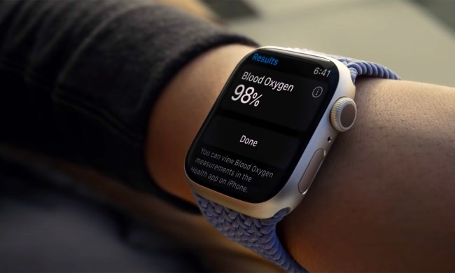 Apple Watch Series 7 blood oxygen levels data.