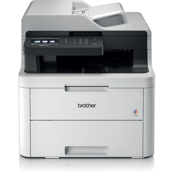 Front view of Brother's multifunction printer on a white background.