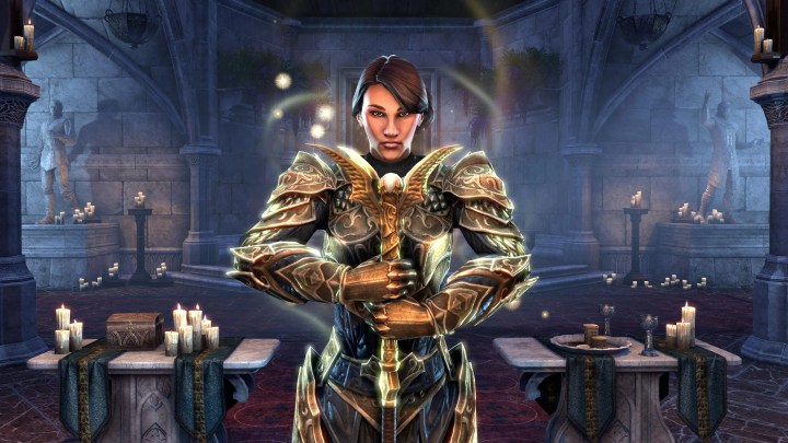 ESO Templar in a cathedral.