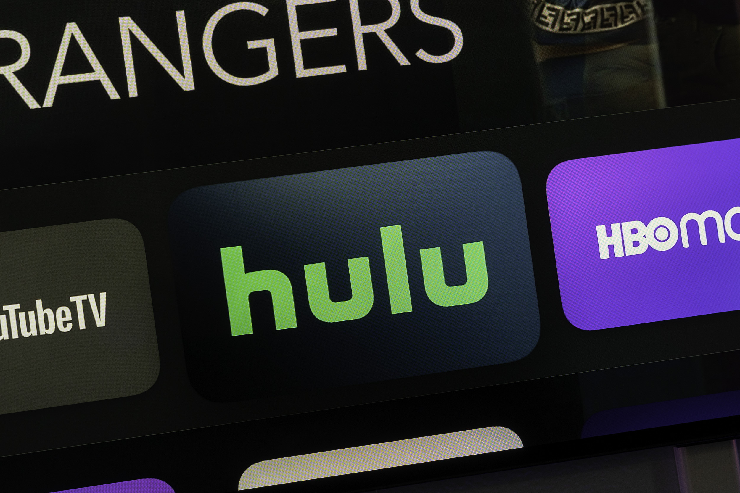 Ícone do aplicativo Hulu na Apple TV.