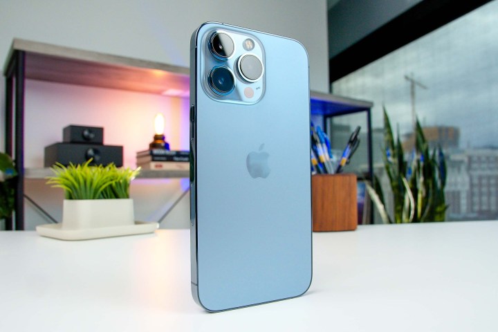 iPhone 13 Pro in blue.