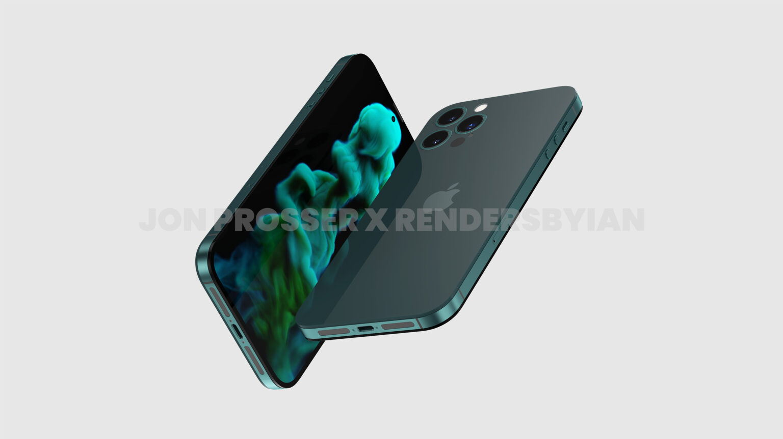 Renders purportedly showing off the iPhone 14 and its notchless front.