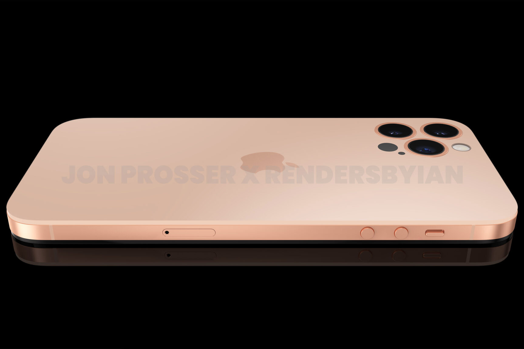 Pink iPhone 14 render.