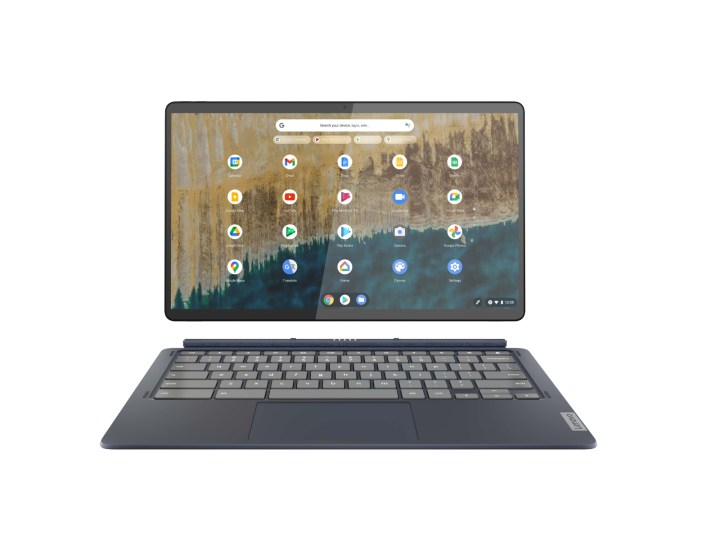 Lenovo Chromebook Duet 5 front and detached keyboard