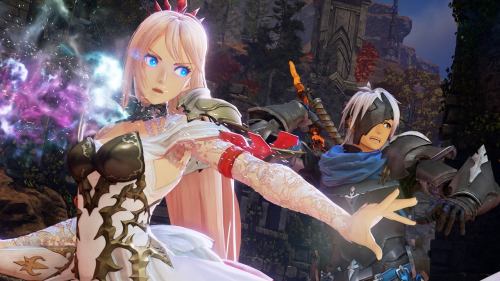 Iron Mask and Shionne attack in Tales of Arise.