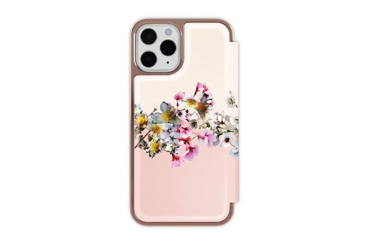The back of the Ted Baker case for the iPhone 13 Pro showing off its floral design.