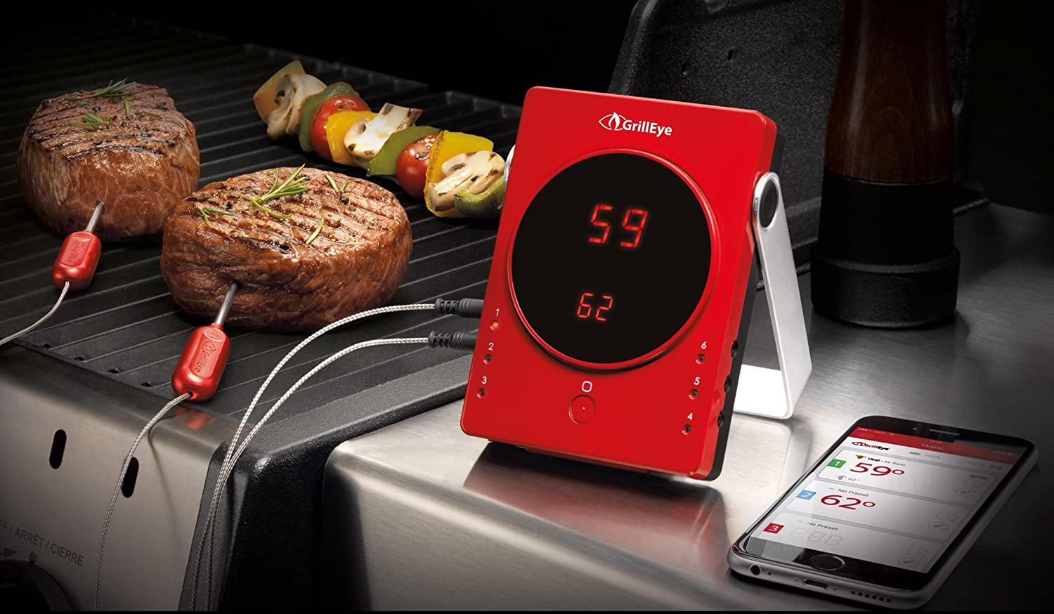 Original MEATER: Wireless Smart Meat Thermometer | 33ft Wireless Range |  for The Oven, Grill, BBQ, Kitchen | iOS & Android App | Apple Watch, Alexa