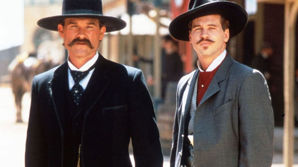 Kurt Russell y Val Kilmer en Tombstone.