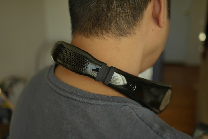 The Torus Coolify is worn around the neck.