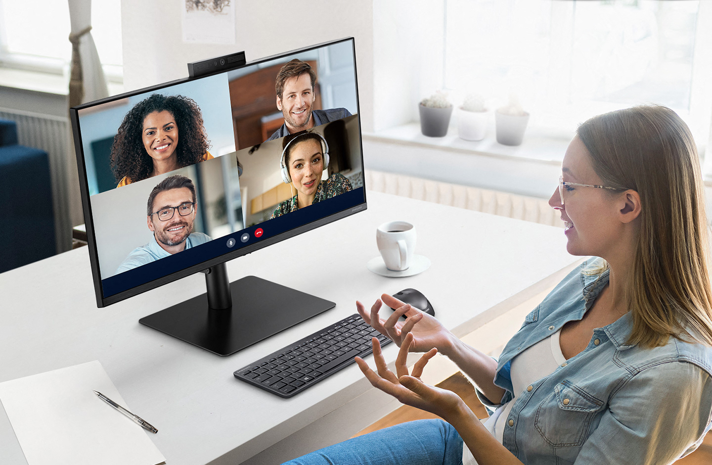 Samsung Webcam Monitor Is All About Videoconferencing | Digital Trends