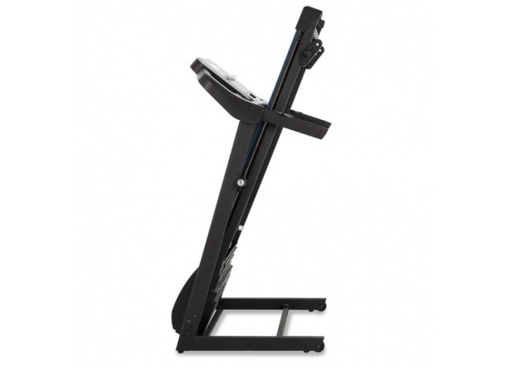 Xterra Fitness TR150 folding treadmill collapsed.