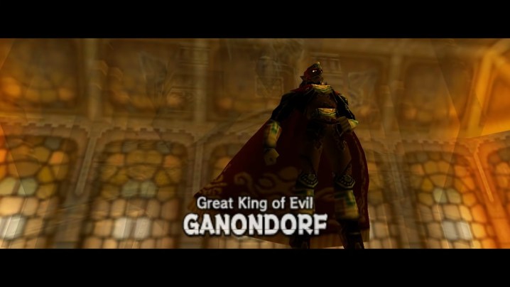 Ganondorf flying in his castle.