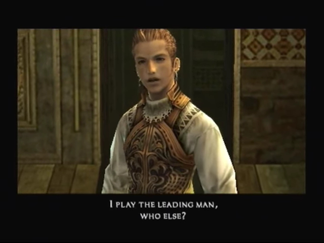 Balthier proclaiming himself as the main character.