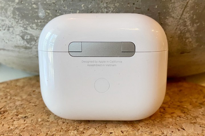 Apple AirPods 3 wireless MagSafe charging case.