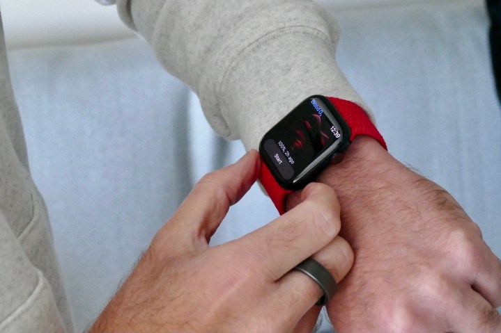 Lettura dell'ossigeno nel sangue sull'Apple Watch Series 7.