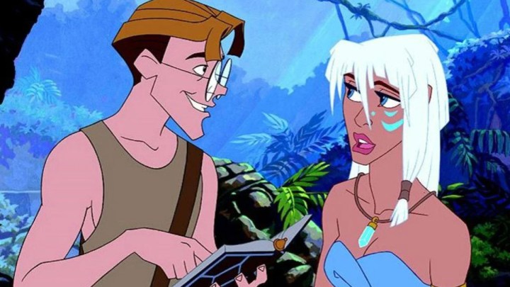Milo and Kida in "Atlantis: The Lost Empire."