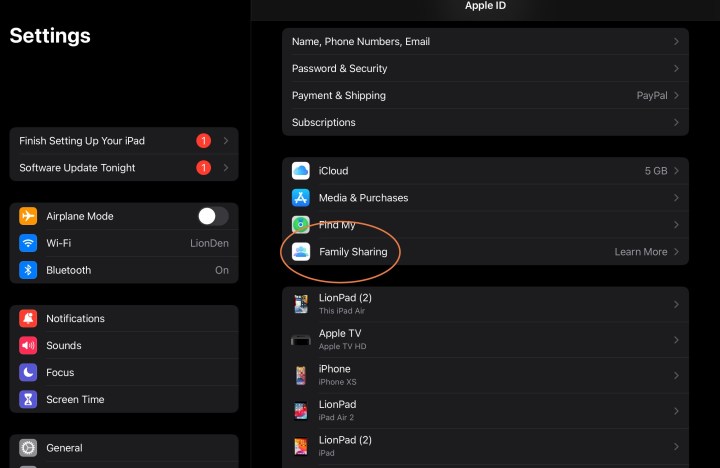how to share an apple tv plus subscription family sharing set up on ipad