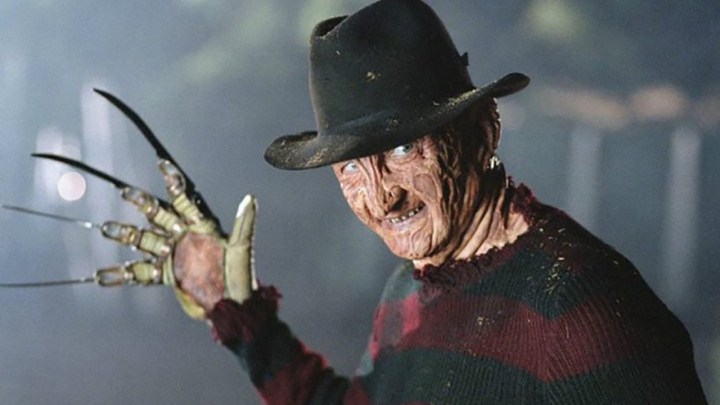 Freddy Krueger di venerdì 13, con una smorfia.