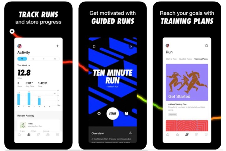 Nike Run Club app.
