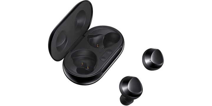 Samsung Galaxy Buds Plus on a white background.