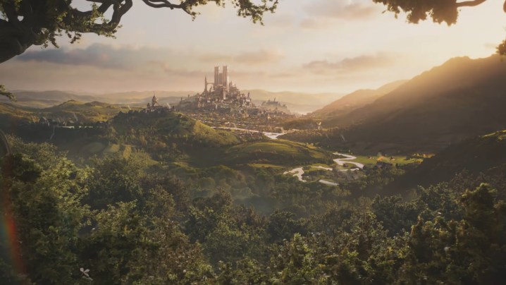 Scenic view of a castle from the new Fable trailer.